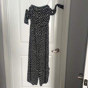 Strapless Polka Dot Jumpsuit